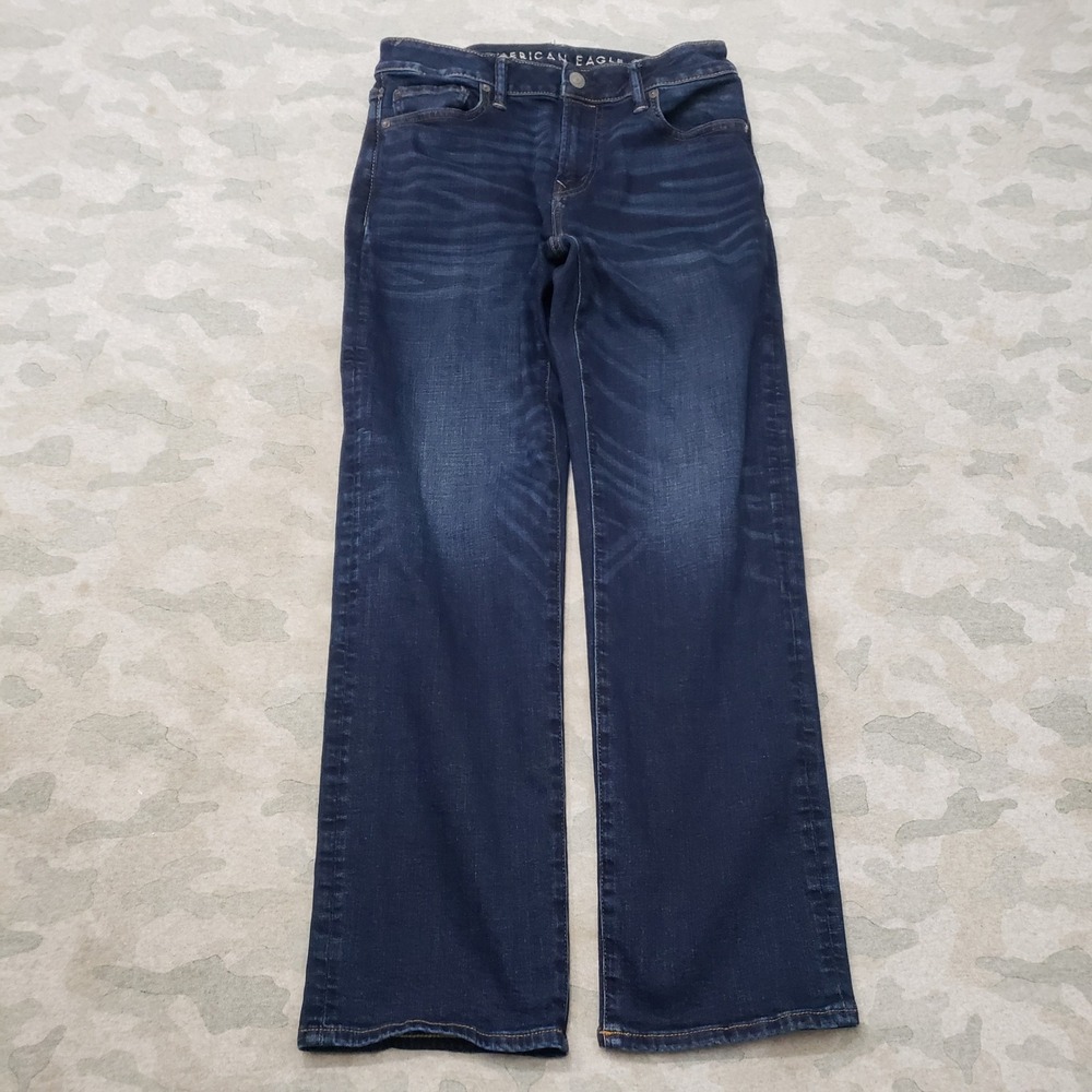 American Eagle Jeans Women 30x30 Blue Original Bootcut Dark Wash Denim Stretch
